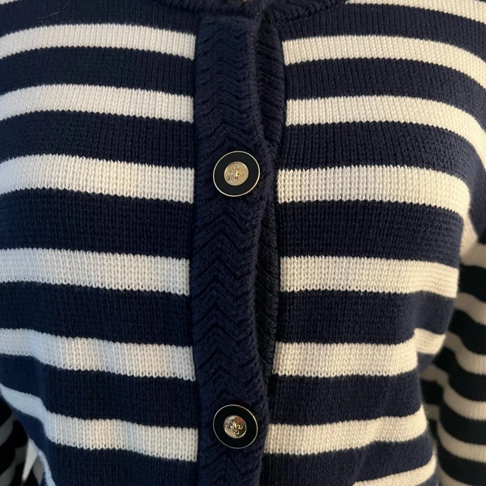 J Crew Factory Striped Lady Cardigan - Picture 3 of 5